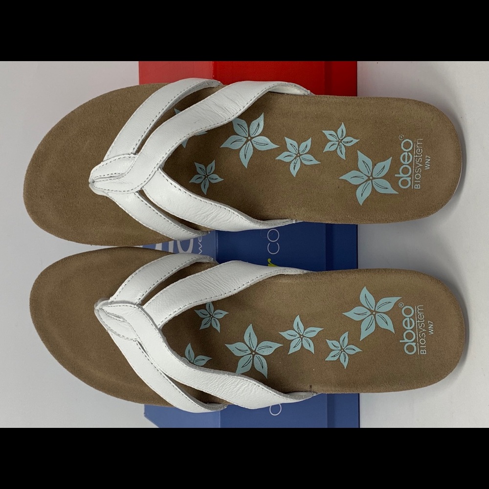 *NEW* Abeo Sandal Orbit - White - Neutral Footbed